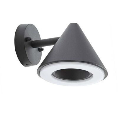 Lindby Lámpara De Pared Led Exterior 'soran' En Negro Metal Lindby Lámpara De Pared Led Exterior 'soran' En Negro Metal