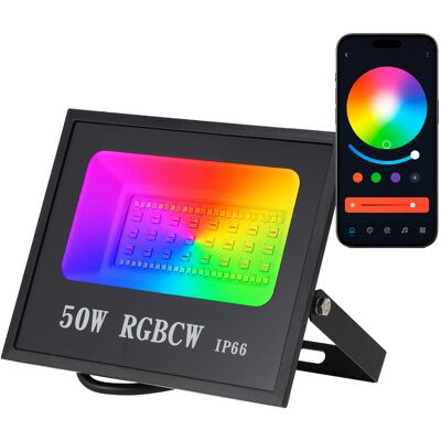 GREENICE Proyector Led 50w 90-110lm/w Ip65 120º Wifi Tuya Rgb Cct GREENICE Proyector Led 50w 90-110lm/w Ip65 120º Wifi Tuya Rgb Cct