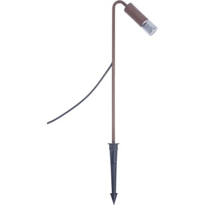 FORLIGHT Baliza de jardín - Marrón, LED blanco cálido 3000K, IP54 FORLIGHT Baliza de jardín - Marrón, LED blanco cálido 3000K, IP54