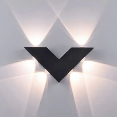 OEM Aplique De Pared Led Para Exteriores De 6 W, 3000 K, Moderno, Con Iluminación Hacia Arriba Y Hacia Abajo, En Forma De V E Impermeable, Ip65 -crezuo OEM Aplique De Pared Led Para Exteriores De 6 W, 3000 K, Moderno, Con Iluminación Hacia Arriba Y Hacia Abajo, En Forma De V E Impermeable, Ip65 -crezuo