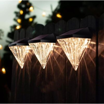 OEM Apliques Solares De Pared Con Forma De Diamante, Focos Led Para Puertas Y Vallas, Iluminación Exterior Para Caminos Y Escaleras De Jardín. OEM Apliques Solares De Pared Con Forma De Diamante, Focos Led Para Puertas Y Vallas, Iluminación Exterior Para Caminos Y Escaleras De Jardín.