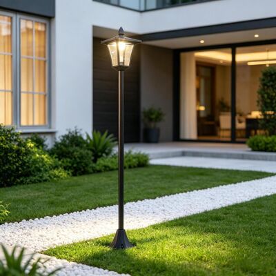JHY DESIGN Lámpara Solar De Jardín De Estilo Vintage, Lámpara De Pie Para Exteriores, Lámpara De Pie Clásica, Farol De Exterior (solo 1 Lámpara De Pie Para Exteriores) JHY DESIGN Lámpara Solar De Jardín De Estilo Vintage, Lámpara De Pie Para Exteriores, Lámpara De Pie Clásica, Farol De Exterior (solo 1 Lámpara De Pie Para Exteriores)