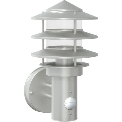 HELLOSHOP26 Aplique De Exterior Con Sensor De Movimiento 15,5 X 15,5 X 28 Cm Resistente A La Intemperie Moderno Acero Inoxidable Plateado 020056549 HELLOSHOP26 Aplique De Exterior Con Sensor De Movimiento 15,5 X 15,5 X 28 Cm Resistente A La Intemperie Moderno Acero Inoxidable Plateado 020056549