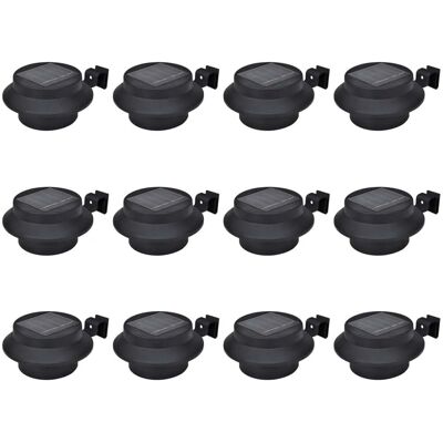 HELLOSHOP26 Paquete De 12 Luces Led Solares Para Vallas De Exterior 12 X 6,35 Cm Iluminación Automática Moderna En Plástico Negro 020046371 HELLOSHOP26 Paquete De 12 Luces Led Solares Para Vallas De Exterior 12 X 6,35 Cm Iluminación Automática Moderna En Plástico Negro 020046371