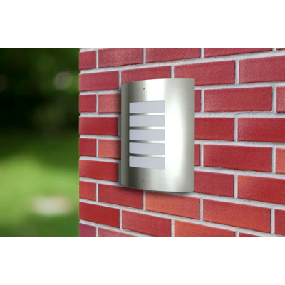 HELLOSHOP26 Aplique De Pared Impermeable Para Jardín 22 X 30 Cm Iluminación Difusa Ambiente Acogedor De Acero Inoxidable Gris 020045833 HELLOSHOP26 Aplique De Pared Impermeable Para Jardín 22 X 30 Cm Iluminación Difusa Ambiente Acogedor De Acero Inoxidable Gris 020045833
