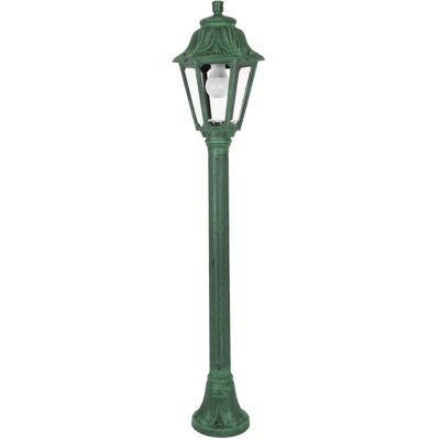 FUMAGALLI Farola Anna 1xe27 8,5w Con Pulsador Cct (3colores) Ip55 Al.110xd.22cm Resina Verde FUMAGALLI Farola Anna 1xe27 8,5w Con Pulsador Cct (3colores) Ip55 Al.110xd.22cm Resina Verde