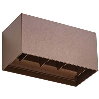 Lindby Lámpara De Pared Led Exterior 'nivar' En Marrón Aluminio Lindby Lámpara De Pared Led Exterior 'nivar' En Marrón Aluminio