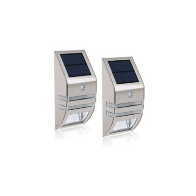 OEM Juego De 2 Luces Solares Led - Impermeables - Acero Inoxidable - Apliques De Pared Para Exteriores - Con Sensor De Movimiento - Ángulo Amplio De 90° - Iluminación Para Jardín, Patio Y Camino - Crezuo OEM Juego De 2 Luces Solares Led - Impermeables - Acero Inoxidable - Apliques De Pared Para Exteriores - Con Sensor De Movimiento - Ángulo Amplio De 90° - Iluminación Para Jardín, Patio Y Camino - Crezuo