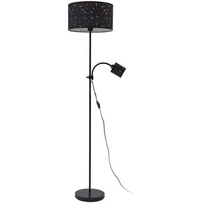Lámpara De Pie 'melanie' En Negro Metal - Lindby Lámpara De Pie 'melanie' En Negro Metal - Lindby