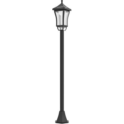 JHY DESIGN Linterna Solar Para Exteriores, 6 Horas De Autonomía, Abs/policarbonato, Ø15x127cm, Negra JHY DESIGN Linterna Solar Para Exteriores, 6 Horas De Autonomía, Abs/policarbonato, Ø15x127cm, Negra
