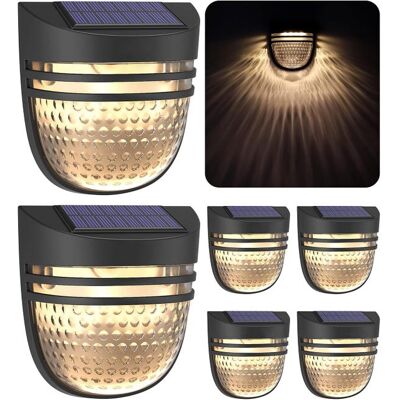 OEM Juego De 6 Luces Solares Para Exteriores, Luces Solares Impermeables Para Cercas Con Modo Pulsante/constante, Luces Solares Para Pared, Luces Para Jardín. OEM Juego De 6 Luces Solares Para Exteriores, Luces Solares Impermeables Para Cercas Con Modo Pulsante/constante, Luces Solares Para Pared, Luces Para Jardín.