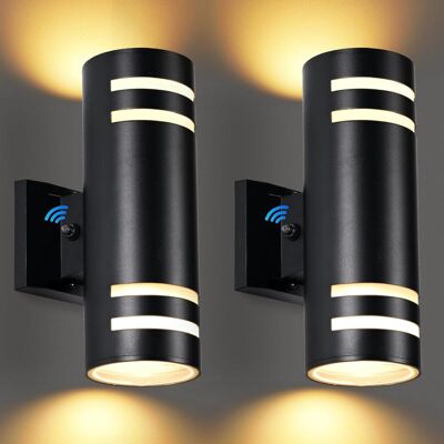 OEM Juego De 2 Apliques De Pared, Aplique De Pared Moderno Para Exteriores Con Iluminación Led, Luminaria Redonda Negra Para Porche, Montaje En Pared, Iluminación Superior E Inferior. OEM Juego De 2 Apliques De Pared, Aplique De Pared Moderno Para Exteriores Con Iluminación Led, Luminaria Redonda Negra Para Porche, Montaje En Pared, Iluminación Superior E Inferior.