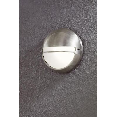 Plafón Exterior Redondo Konstsmide Aluminio Inox Ip44 Plafón Exterior Redondo Konstsmide Aluminio Inox Ip44