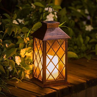 ABYSSE Xvx – Farol Solar Colgante Para Jardín – Led Blanco Cálido Parpadeante – Iluminación Decorativa Para Exteriores – Hasta 8 Horas De Duración De La Batería ABYSSE Xvx – Farol Solar Colgante Para Jardín – Led Blanco Cálido Parpadeante – Iluminación Decorativa Para Exteriores – Hasta 8 Horas De Duración De La Batería