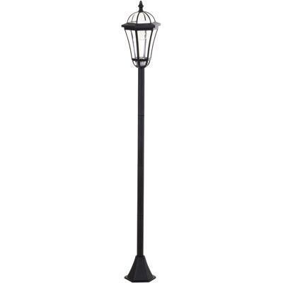 JHY DESIGN Juego De 2 Farolas Solares Led, Ip44, Abs, Ø18,5 X H129 Cm, Modo De Ahorro De Energía, Impermeables, Iluminación De Jardín Con Carcasa De Acero Inoxidable, Color Negro. JHY DESIGN Juego De 2 Farolas Solares Led, Ip44, Abs, Ø18,5 X H129 Cm, Modo De Ahorro De Energía, Impermeables, Iluminación De Jardín Con Carcasa De Acero Inoxidable, Color Negro.