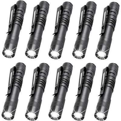 OEM Mini Linternas Led (10 Unidades): Linternas Pequeñas De 9 Cm Con Pinza, Adecuadas Para Iluminación Exterior, Acampada, Senderismo Y Uso En Situaciones De Emergencia. OEM Mini Linternas Led (10 Unidades): Linternas Pequeñas De 9 Cm Con Pinza, Adecuadas Para Iluminación Exterior, Acampada, Senderismo Y Uso En Situaciones De Emergencia.