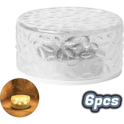 COOCHEER Lámpara De Ladrillo De Hielo, Ladrillo De Hielo Impermeable, Luz Solar Decorativa, Luz Para Exteriores, Decoración De Jardín Interior/exterior, Patio, Regalo (6 Piezas/blanco Cálido) COOCHEER Lámpara De Ladrillo De Hielo, Ladrillo De Hielo Impermeable, Luz Solar Decorativa, Luz Para Exteriores, Decoración De Jardín Interior/exterior, Patio, Regalo (6 Piezas/blanco Cálido)