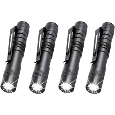 OEM Mini Linternas Led (paquete De 4). Linternas Pequeñas De 9 Cm Con Pinza, Ideales Para Iluminación Exterior, Acampada, Senderismo Y Emergencias. OEM Mini Linternas Led (paquete De 4). Linternas Pequeñas De 9 Cm Con Pinza, Ideales Para Iluminación Exterior, Acampada, Senderismo Y Emergencias.