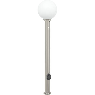 VADAXL Vidaxl Baliza Luminosa Con Sensor Y Toma De Corriente, 120 Cm, Acero Inoxidable, Ip44 VADAXL Vidaxl Baliza Luminosa Con Sensor Y Toma De Corriente, 120 Cm, Acero Inoxidable, Ip44