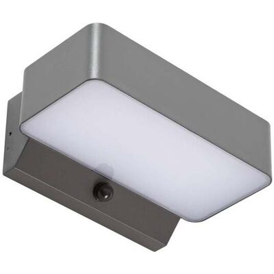 Lindby Lámpara De Pared Exterior 'fando' En Gris Aluminio Lindby Lámpara De Pared Exterior 'fando' En Gris Aluminio
