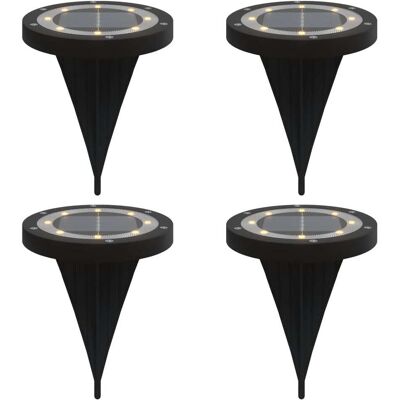 HELLOSHOP26 Juego De 4 Lámparas Solares Para Jardín Iluminación Práctica Para Exteriores 11 X 13 Cm Color Negro Ps 020056673 HELLOSHOP26 Juego De 4 Lámparas Solares Para Jardín Iluminación Práctica Para Exteriores 11 X 13 Cm Color Negro Ps 020056673