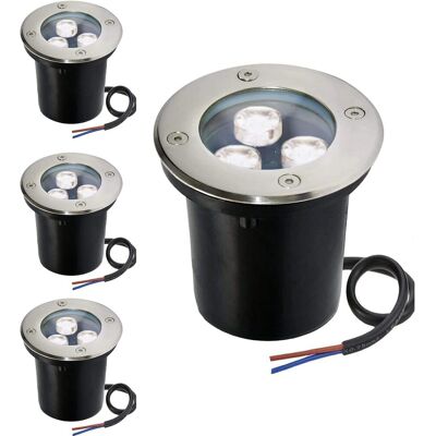 OEM 4 Focos Led Redondos Empotrables Para Exteriores De 3 W, Resistentes Al Agua Ip67, Para Iluminar Caminos, Patios, Jardines, Escaleras Y Garajes - Otros OEM 4 Focos Led Redondos Empotrables Para Exteriores De 3 W, Resistentes Al Agua Ip67, Para Iluminar Caminos, Patios, Jardines, Escaleras Y Garajes - Otros