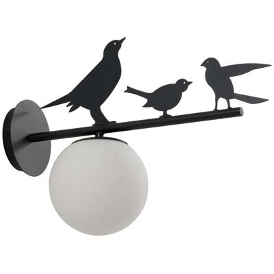 Lindby Lámpara De Pared Exterior 'lintu Bird' En Negro Metal Lindby Lámpara De Pared Exterior 'lintu Bird' En Negro Metal