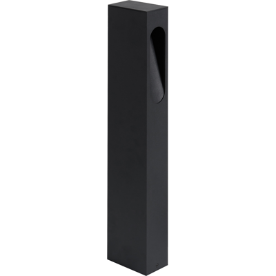 BELIANI Lámpara De Bolardo De Jardín Exterior Moderno 81 Cm De Aluminio Led Negro Asneiro BELIANI Lámpara De Bolardo De Jardín Exterior Moderno 81 Cm De Aluminio Led Negro Asneiro