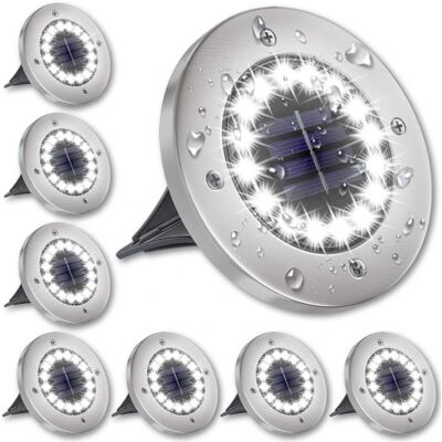 OEM Lámpara Solar De Jardín Led, Lámparas De Suelo Con Sensor Crepuscular, 8 Discos. OEM Lámpara Solar De Jardín Led, Lámparas De Suelo Con Sensor Crepuscular, 8 Discos.