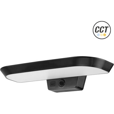 ALFA Aplique Led Solar Negr.oval Ip54 6w.3cct ALFA Aplique Led Solar Negr.oval Ip54 6w.3cct