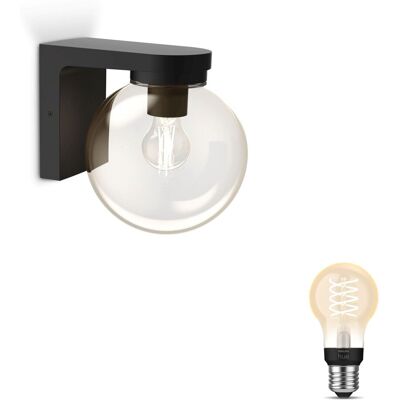 Philips Hue Ulio Aplique De Pared Exterior Down E27 (negro) Luz Blanca Cálida - Hue White Filament Philips Hue Ulio Aplique De Pared Exterior Down E27 (negro) Luz Blanca Cálida - Hue White Filament
