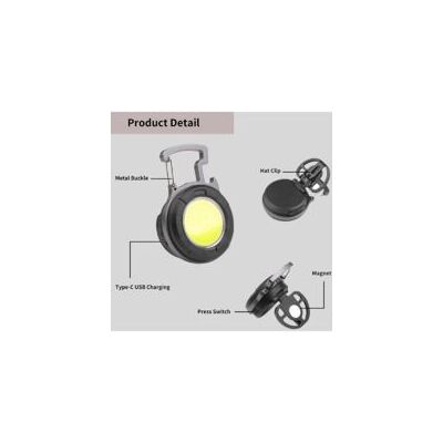 OEM Mini Linterna Led Cob, Luz De Trabajo Portátil, Llavero Pequeño, Linterna Impermeable, Luz De Trabajo Led Recargable, Abridor De Botellas Para Camping, Iluminación De Emergencia, Taller - Crezuo OEM Mini Linterna Led Cob, Luz De Trabajo Portátil, Llavero Pequeño, Linterna Impermeable, Luz De Trabajo Led Recargable, Abridor De Botellas Para Camping, Iluminación De Emergencia, Taller - Crezuo