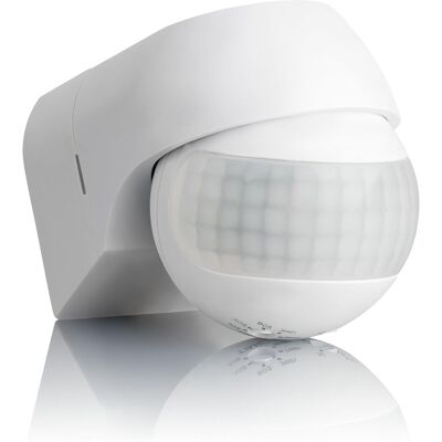 OEM Detector De Movimiento Para Exterior Ip44, Montaje En Superficie, Programable, Sensor Infrarrojo, Alcance 12 M/180°, Led Adecuado, Ajustable, Máx. 800 W/400 W OEM Detector De Movimiento Para Exterior Ip44, Montaje En Superficie, Programable, Sensor Infrarrojo, Alcance 12 M/180°, Led Adecuado, Ajustable, Máx. 800 W/400 W