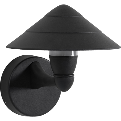 BELIANI Lámpara Led Para Pared De Exterior De Metal Aluminio Estilo Moderno Negro Navea BELIANI Lámpara Led Para Pared De Exterior De Metal Aluminio Estilo Moderno Negro Navea