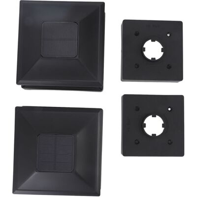 OEM Poste Solar Exterior Impermeable, Tapa De Valla Led Para Terraza, Patio Y Villas, Blanco/amarillo, 2 Piezas -crezuo OEM Poste Solar Exterior Impermeable, Tapa De Valla Led Para Terraza, Patio Y Villas, Blanco/amarillo, 2 Piezas -crezuo