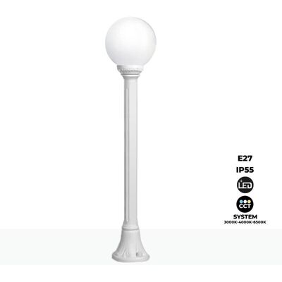 Fumagalli - Farola Exterior Led 'globo Mizar/g250' 8.5w E27 - Cct - Blanco Fumagalli - Farola Exterior Led 'globo Mizar/g250' 8.5w E27 - Cct - Blanco