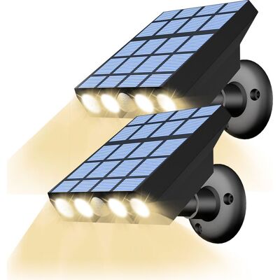 OEM Dos Luces Solares Led Para Jardín/patio Exterior Con Detectores De Movimiento, Tres Modos, Apliques De Pared Impermeables, Luz Blanca Cálida. OEM Dos Luces Solares Led Para Jardín/patio Exterior Con Detectores De Movimiento, Tres Modos, Apliques De Pared Impermeables, Luz Blanca Cálida.