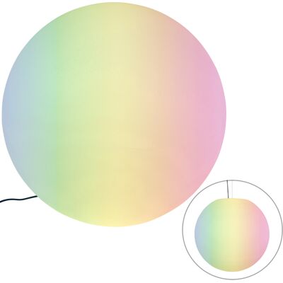 Moderno Lámpara De Exterior Inteligente Blanca 77 Cm Ip65 Con Led - Nura Plástico Esfera Adecuado Para Led Max. 1 X 8.5 Watt - Qazqa Moderno Lámpara De Exterior Inteligente Blanca 77 Cm Ip65 Con Led - Nura Plástico Esfera Adecuado Para Led Max. 1 X 8.5 Watt - Qazqa