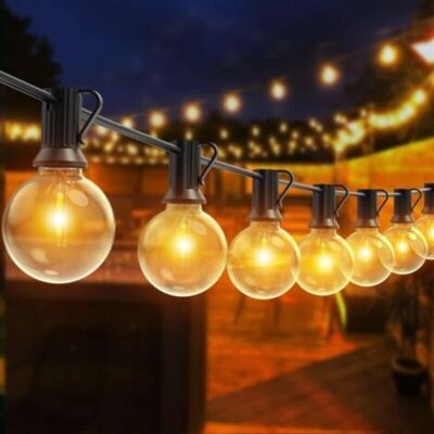 OEM Guirnalda De Luces Led Para Exteriores, 30 M, Con 50+2 Bombillas Irrompibles, Resistente Al Agua Ip44, Ideal Para Patio, Jardín, Bodas Y Fiestas. OEM Guirnalda De Luces Led Para Exteriores, 30 M, Con 50+2 Bombillas Irrompibles, Resistente Al Agua Ip44, Ideal Para Patio, Jardín, Bodas Y Fiestas.