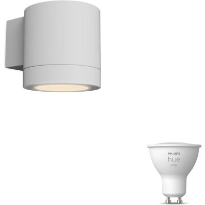 Philips Hue Philips Fylx Aplique De Pared Exterior Down Gu10 (blanco) Luz Blanca Cálida - Hue White Philips Hue Philips Fylx Aplique De Pared Exterior Down Gu10 (blanco) Luz Blanca Cálida - Hue White