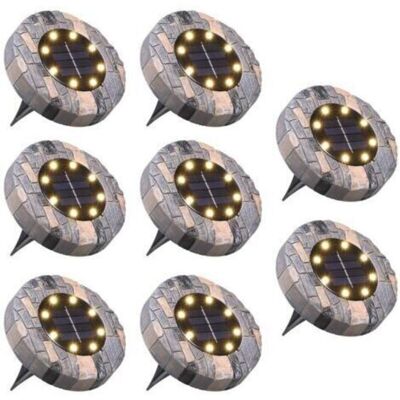 OEM Juego De 8 Luces Solares Para Exteriores, 8 Led, 100 Lm, Resistentes Al Agua Ip65. Luces Solares Para Jardín, Ideales Para Entradas De Vehículos, Caminos, Patios, Etc. Luz Blanca Cálida. OEM Juego De 8 Luces Solares Para Exteriores, 8 Led, 100 Lm, Resistentes Al Agua Ip65. Luces Solares Para Jardín, Ideales Para Entradas De Vehículos, Caminos, Patios, Etc. Luz Blanca Cálida.