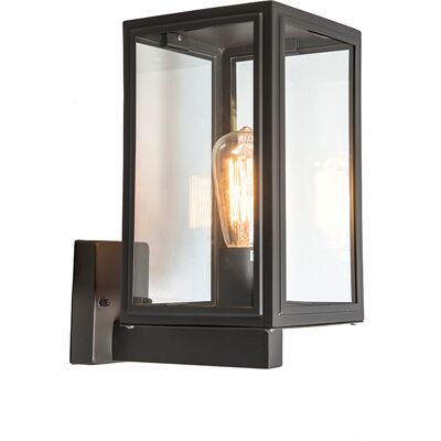 Rústico Lámpara De Pared Industrial Gris Ip44 - Sutton Up Vidrio /acero Inoxidable Cubo /cuadrada Adecuado Para Led Max. 1 X 100 Watt - Qazqa Rústico Lámpara De Pared Industrial Gris Ip44 - Sutton Up Vidrio /acero Inoxidable Cubo /cuadrada Adecuado Para Led Max. 1 X 100 Watt - Qazqa