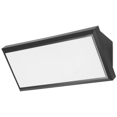 FORLIGHT Aplique Exterior Ip65 Samper Led 12w Blanco Cálido - 3000k Negro Para Jardín, Terraza, Pared FORLIGHT Aplique Exterior Ip65 Samper Led 12w Blanco Cálido - 3000k Negro Para Jardín, Terraza, Pared