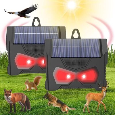 OEM Repelente De Animales (paquete De 2), Luces Solares Antipredadores, Ojo Antipredador Con Energía Solar Con Dos Luces Rojas Intermitentes Para Jardín, Garaje, Patio, Resistente Al Agua Ip66, Uso En Ext OEM Repelente De Animales (paquete De 2), Luces Solares Antipredadores, Ojo Antipredador Con Energía Solar Con Dos Luces Rojas Intermitentes Para Jardín, Garaje, Patio, Resistente Al Agua Ip66, Uso En Ext