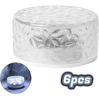 COOCHEER Lámparas De Ladrillos De Hielo, Ladrillos De Hielo Impermeables, Decoración Con Luz Solar, Decoración Con Luz Para Exteriores, Decoración De Jardín Interior/exterior, Patio, Regalos (6 Piezas/blanco F COOCHEER Lámparas De Ladrillos De Hielo, Ladrillos De Hielo Impermeables, Decoración Con Luz Solar, Decoración Con Luz Para Exteriores, Decoración De Jardín Interior/exterior, Patio, Regalos (6 Piezas/blanco F