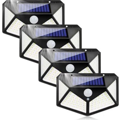 OEM Foco Solar Exterior Con Sensor De Movimiento, Proyector Led, Aplique De Pared Exterior, Foco Solar Impermeable Ip65, 3 Modos, Iluminación Para Jardín, Garaje, Cochera, Terraza, Casa (paquete De 4) OEM Foco Solar Exterior Con Sensor De Movimiento, Proyector Led, Aplique De Pared Exterior, Foco Solar Impermeable Ip65, 3 Modos, Iluminación Para Jardín, Garaje, Cochera, Terraza, Casa (paquete De 4)