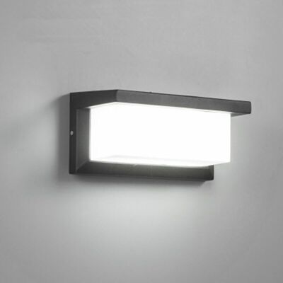 OEM Aplique De Pared Led Moderno Para Exteriores De 12 W, Resistente Al Agua Ip65, De Aluminio Color Antracita, Iluminación Decorativa Para Patio, Jardín, Terraza, Cerca De La Pared, Camino, Terraza, Vill OEM Aplique De Pared Led Moderno Para Exteriores De 12 W, Resistente Al Agua Ip65, De Aluminio Color Antracita, Iluminación Decorativa Para Patio, Jardín, Terraza, Cerca De La Pared, Camino, Terraza, Vill