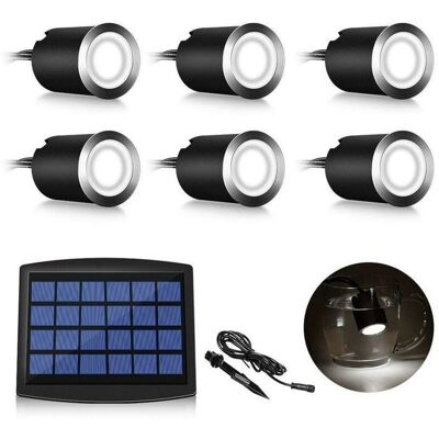 ANGEL CERDA Un Conjunto De 6 Focos Solares Led Empotrables, Para Uso Exterior, Resistentes Al Agua Y Con Luz Blanca Fría. ANGEL CERDA Un Conjunto De 6 Focos Solares Led Empotrables, Para Uso Exterior, Resistentes Al Agua Y Con Luz Blanca Fría.