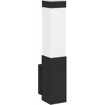 HELLOSHOP26 Aplique De Exterior Moderno De Diseño Limpio 10,5 X 6 X 33 Cm En Acero Inoxidable Negro 020056511 HELLOSHOP26 Aplique De Exterior Moderno De Diseño Limpio 10,5 X 6 X 33 Cm En Acero Inoxidable Negro 020056511