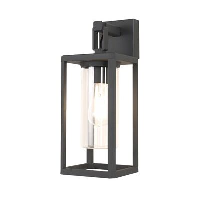 Mantra Lámpara De Pared Exterior Alps Negra Tipo Farol Con Cristal E27 Ip65 Mantra Lámpara De Pared Exterior Alps Negra Tipo Farol Con Cristal E27 Ip65